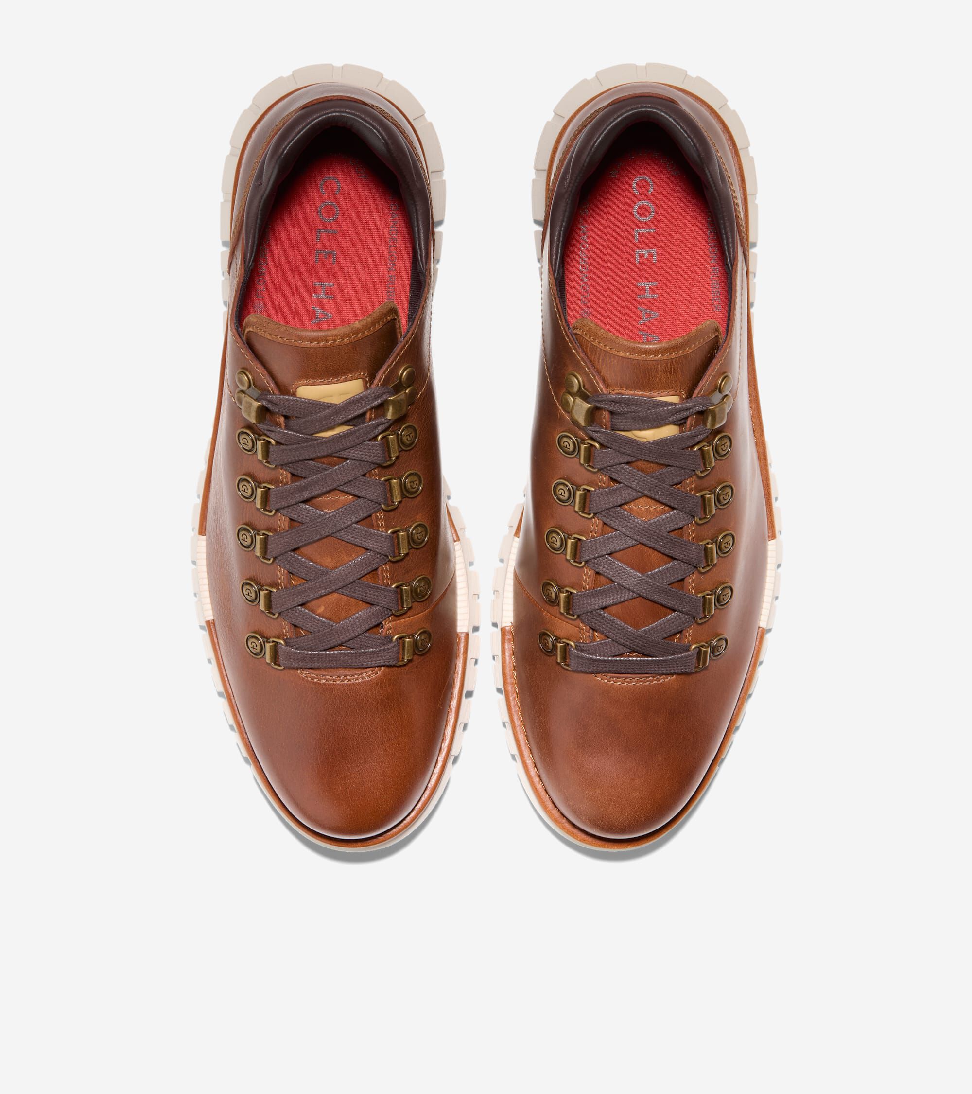 Men s ZEROGRAND Remastered Waterproof Low Hiking Boots in Brown Cole Haan